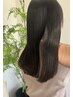 【髪ドラ】髪質改善ストレート(縮毛矯正)＋ケアトリートメント　￥17800～