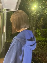 ヘアーコンセプト アイアイオ(HAIR CONCEPT iio)&nbsp;ぱっつんボブ×寒色ベージュ
