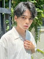 オグジュアリー 表参道(aux.) スーツ短髪ツーブロック束感モテる黒髪シークレットパーマ流行