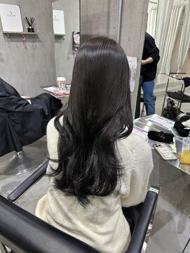 ラック(LUCK) ダークグレージュ/船橋/くすみベージュ/細めハイライト