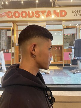 メリケンバーバーショップ フクオカ(MERICAN BARBERSHOP FUK) メンズカットクロップショート