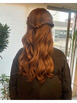 サンチャサロン(sancha salon) 人気ハーフアップアレンジ