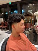 【LUDLOW　BLUNT】フェードカット　バーバーヘア　メンズパーマ
