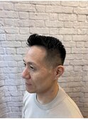 緩めアイロンパーマ×3mm刈り上げ