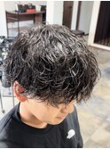 波巻きパーマ