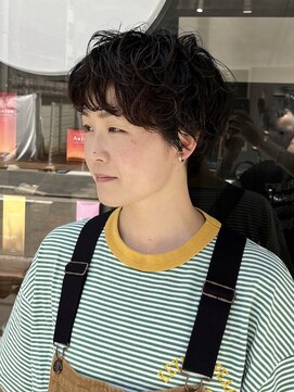 キャンバス 川崎(canvas.) パーマショート 【窪田】/川崎/美髪カラー/髪質改善/艶髪