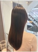 カット+クオライン縮毛矯正+3step　トリートメント￥18000