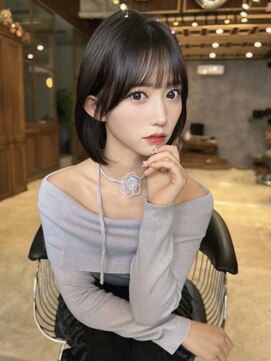 ロンドカスティーヨ 四日市(Lond castillo) 【前川薫子】ボブレイヤー コリアンブラック タッセルボブ