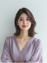 e.m.a プレミアムビューティーサロン 栄駅店(e.m.a PREMIUM BEAUTY SALON)&nbsp;レイヤーカット/イメチェン/外ハネボブ/美髪/ワイドバング/髪型