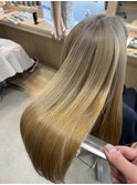20代30代髪質改善メテオカラー透明感ミルクティーベージュ秋カラ