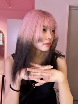 ダズリングディア(Dazzling Deer) ピンク／ハイトーン／ロング/ルーツカラー／デザインカラー