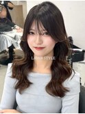 韓国レイヤーカット/ブリーチ/レイヤーカット/ハッシュカット