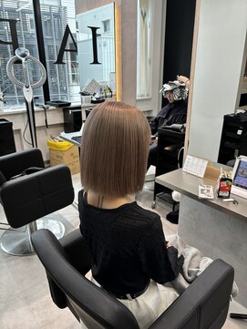 ラピス 福岡天神店(Lapis) ブリーチ/ブリーチカラー/ミルクティーベージュ