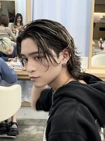 アイトーキョーリタ 渋谷(AI TOKYO Rita)&nbsp;渋谷ハイライトサーフカールルーズパーマセンターパート無造作