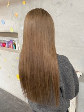 セットアップ 岡山北長瀬店(SET-UP) ダブルカラー×ミルクティーベージュ(小顔)