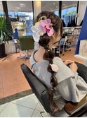 成人式編みおろしアレンジ