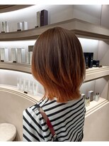 エレノア 静岡店(Eleanor)&nbsp;【八重津】くびれミディアム×オレンジグラデーションカラー
