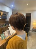 オレンジベージュショート