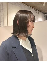 ヨーク(YOKE)&nbsp;【YOKE】ポイントカットラインボブオリーブグレージュ