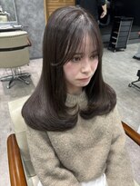 フォンド 津田沼(fond.)&nbsp;着物ヘア/大人ガーリー/ダークアッシュ/似合わせカット/津田沼