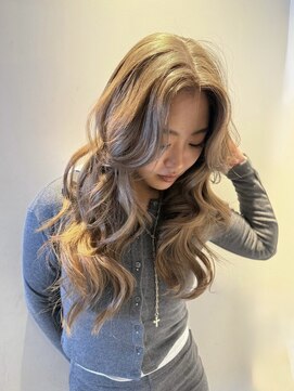 ブロック ジャポン(bloc japon) グレージュカラー レイヤーカット　顔周りカット/AIRI KONO