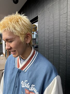 メルシー(merci) 【merci古河店】ブロンドスパイキーショート