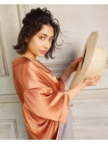 salon de MiLK 札幌大通店【サロン ド ミルク】 20代30代40代/艶髪簡単ハーフアップ/ダークベージュ!