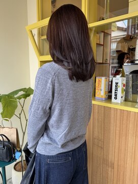 ヒントステーション(HINTSTATION) 〈浅草 半個室〉ミディアムレイヤー×ラベンダーブラウン