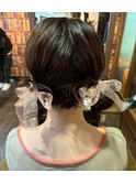 ツインアレンジ/ヘアセット/ヘアアレンジ/お呼ばれヘア/池袋