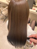 ケーツー エム 京都ラクエ(k-two emu)&nbsp;ベージュカラー*髪質改善トリートメント*ロングヘア*レイヤー