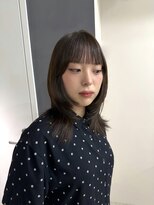 ソワンドゥブレスシエン 堀江店(soin de brace CIEN) オリーブブラウン×顔周りハッシュカット