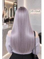 ジルバイジゼル(JILL by GiseL)&nbsp;天神 ラベンダーカラー ストレート ロング 艶髪