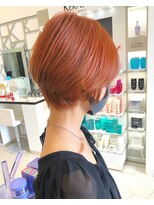 ウシワカマル ミライ(USHIWAKAMARU MIRAI)&nbsp;おしゃれショート×オレンジカラー