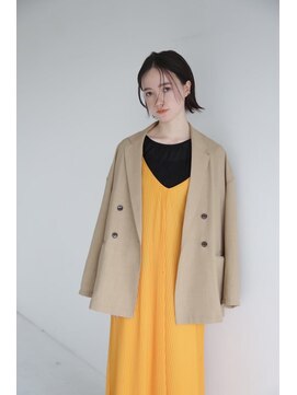 エヌ トーキョー(enu TOKYO) 濡れ感のある色っぽヘア　ストレートロブ