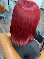 ヘアガーデン ティアラ(Hair Garden TIARA)&nbsp;ハイトーン★ビビットピンクレッド結べるボブブラントカット