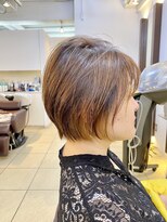 ヘアアーク(HAIR arc)&nbsp;大人可愛い小顔ショート#イヤリングカラー#京成津田沼#奏の杜