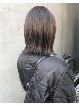 ラミエバイメルト 下北沢(lamie by melt) 【村上慶登】切りっぱなしボブ オリーブブラウン 大人かわいい