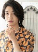 Cカールでルーズなかき上げワイルドウルフヘアA