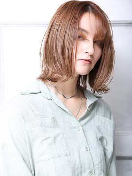 クラッチ 天王寺(CLUTCH) 大人可愛い小顔美髪ツヤ髪ミディアムベージュアースカラーA8