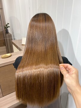 キュア 表参道(CURE) 黒髪/グレージュカラー/ココアベージュ/ヘルシーロング[表参道]