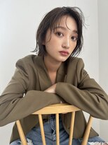 ベイルーム(BAYROOM by HONEY omotesando)&nbsp;切りっぱなしボブ×オリーブベージュ