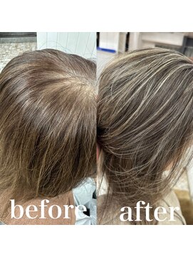 レビジュヘアー 桂店(LEVIJU HAIR) デザインカラーでいつもとは違うショートヘア！