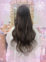 エデン ビークス チルドレン(EDeN Beeks children)&nbsp;#プルエクステ#ロング#グレージュ#暗め#ハイライト#肩下長さ