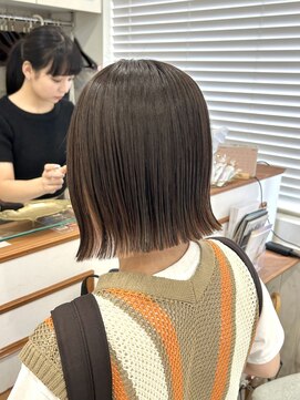 ネオリーブウリ 二子玉川店(Neolive uri) 前髪マチルダボブピンクベージュインナーグレージュ