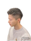 学生＆社会人大好評ツーブロショートアップバングアイロンパーマ