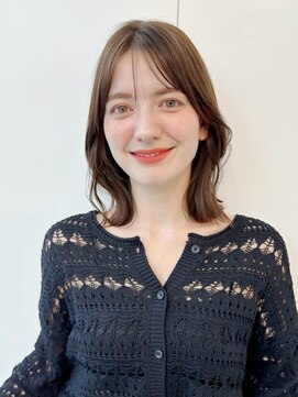 サンド ミュウ 横浜店(sand mieu) デザインカラー/オリーブベージュ/韓国/レイヤーカット/横浜