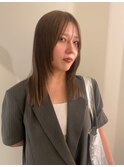 シースルーバンク/オリーブベージュ/グレージュ/透けカラー