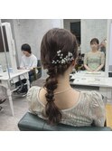 編みおろしヘア