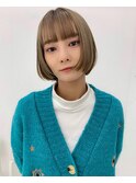 ぱっつん前上がりミニボブショート