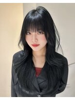 ロンドメリア 天神大名店(Lond Melia) 小顔に見せるヘア/ワンレン/ボブウルフ/ネビージュ/黒髪カタログ